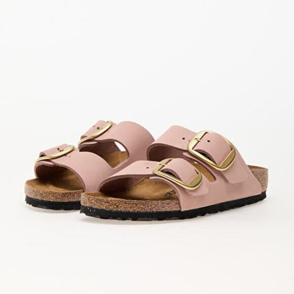 Birkenstock Shoes - Birkenstock Arizona Big Buckle Soft Pink Nubuck Leather Sandals Women’s 7 NEW